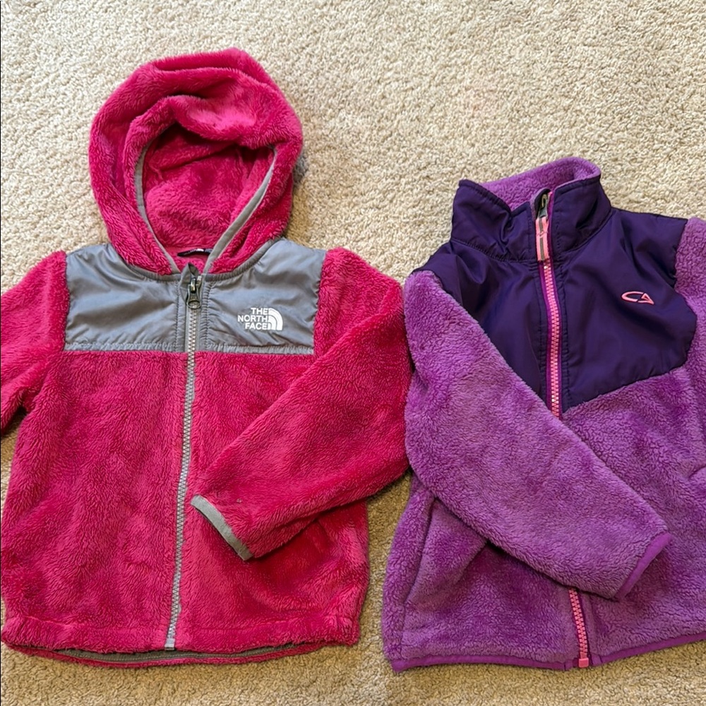 The North Face Kids Pink Fleece Hoodie Bundle